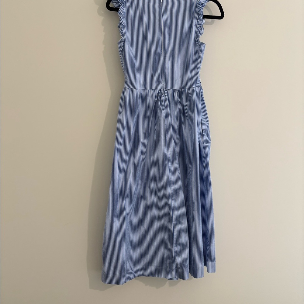 J. Crew Blue Striped Midi Dress - Picture 6 of 11